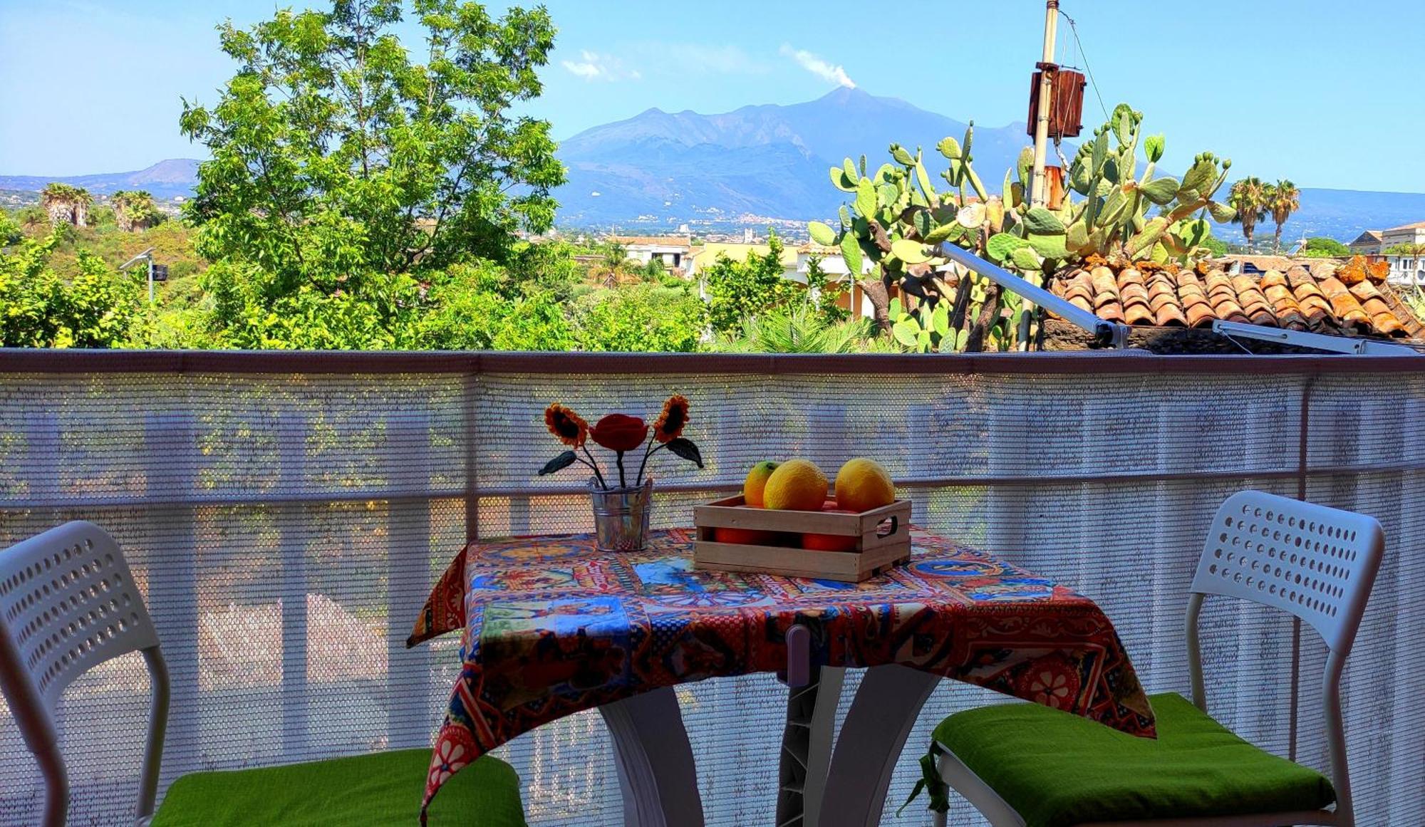 Casa Del Sole Con Vista Sull'Etna A 200 Mt Dal Mare Villa Acireale Eksteriør billede